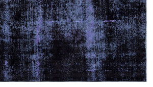 Blue Over Dyed Vintage Rug 4'6'' x 8'1'' ft 137 x 246 cm