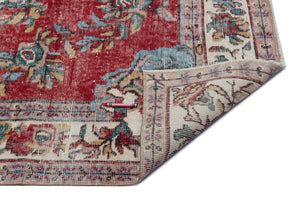 Naturel Over Dyed Vintage Rug 5'10'' x 8'11'' ft 179 x 272 cm