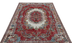 Naturel Over Dyed Vintage Rug 5'10'' x 8'11'' ft 179 x 272 cm