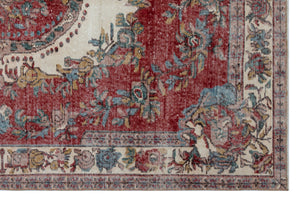 Naturel Over Dyed Vintage Rug 5'10'' x 8'11'' ft 179 x 272 cm