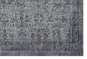 Gray Over Dyed Vintage Rug 6'2'' x 9'3'' ft 189 x 281 cm