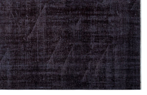 Black Over Dyed Vintage Rug 5'8'' x 8'12'' ft 173 x 274 cm