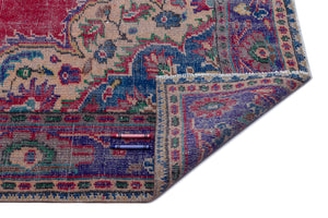 Naturel Over Dyed Vintage Rug 6'1'' x 9'5'' ft 186 x 286 cm