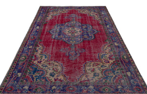 Naturel Over Dyed Vintage Rug 6'1'' x 9'5'' ft 186 x 286 cm