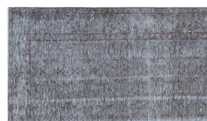 Blue Over Dyed Vintage Rug 5'1'' x 8'10'' ft 154 x 270 cm