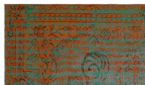 Retro Over Dyed Vintage Rug 6'0'' x 10'1'' ft 184 x 307 cm