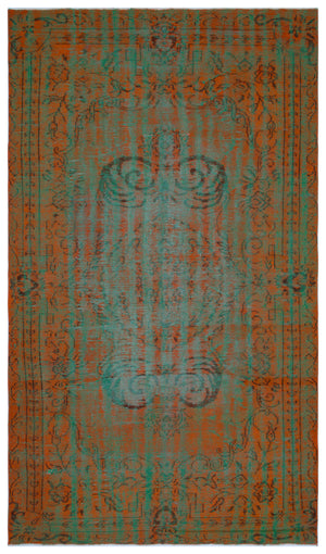 Retro Over Dyed Vintage Rug 6'0'' x 10'1'' ft 184 x 307 cm