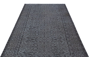 Gray Over Dyed Vintage Rug 5'3'' x 8'2'' ft 161 x 248 cm