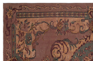 Naturel Over Dyed Vintage Rug 5'9'' x 9'0'' ft 175 x 275 cm