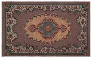Naturel Over Dyed Vintage Rug 5'6'' x 9'0'' ft 167 x 275 cm