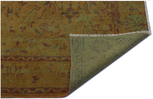 Retro Design Brown Over Dyed Vintage Rug 5'9'' x 9'1'' ft 176 x 276 cm
