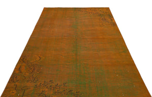 Retro Over Dyed Vintage Rug 5'6'' x 8'7'' ft 168 x 262 cm