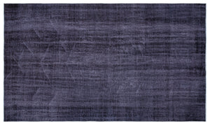 Purple Over Dyed Vintage Rug 4'11'' x 8'8'' ft 150 x 265 cm