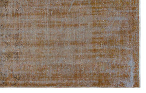 Brown Over Dyed Vintage Rug 4'12'' x 7'9'' ft 152 x 235 cm