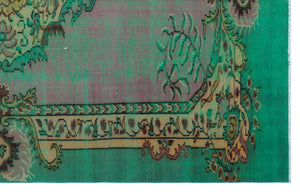 Retro Over Dyed Vintage Rug 5'9'' x 9'3'' ft 175 x 283 cm