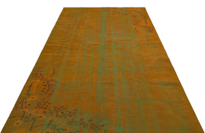 Retro Over Dyed Vintage Rug 5'9'' x 8'8'' ft 175 x 263 cm