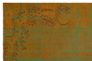 Retro Over Dyed Vintage Rug 5'9'' x 8'8'' ft 175 x 263 cm