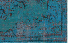 Retro Over Dyed Vintage Rug 5'2'' x 8'2'' ft 158 x 248 cm