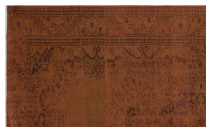 Brown Over Dyed Vintage Rug 6'1'' x 10'2'' ft 186 x 309 cm