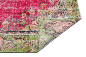 Retro Over Dyed Vintage Rug 5'9'' x 9'6'' ft 175 x 289 cm