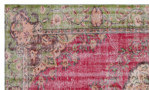 Retro Over Dyed Vintage Rug 5'9'' x 9'6'' ft 175 x 289 cm