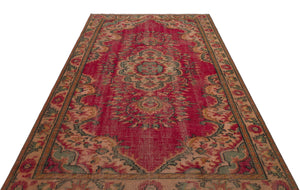 Naturel Over Dyed Vintage Rug 5'7'' x 8'11'' ft 171 x 271 cm