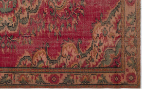 Naturel Over Dyed Vintage Rug 5'7'' x 8'11'' ft 171 x 271 cm