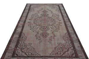 Retro Over Dyed Vintage Rug 5'5'' x 9'3'' ft 164 x 281 cm