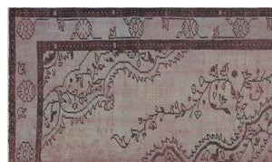Retro Over Dyed Vintage Rug 5'5'' x 9'3'' ft 164 x 281 cm