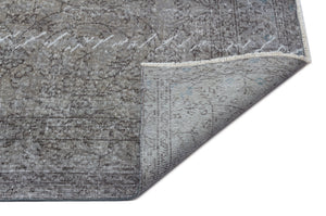 Gray Over Dyed Vintage Rug 6'9'' x 10'6'' ft 205 x 320 cm