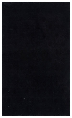 Black Over Dyed Vintage Rug 4'9'' x 7'10'' ft 145 x 240 cm