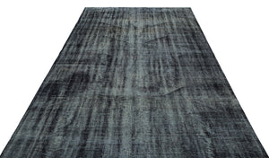 Gray Over Dyed Vintage Rug 6'7'' x 9'2'' ft 200 x 280 cm