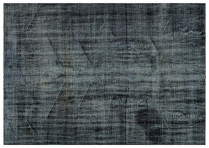 Gray Over Dyed Vintage Rug 6'7'' x 9'2'' ft 200 x 280 cm