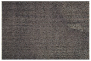 Gray Over Dyed Vintage Rug 5'11'' x 8'7'' ft 180 x 262 cm