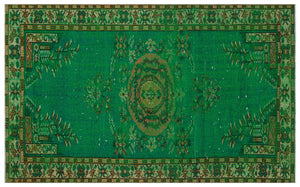 Naturel Over Dyed Vintage Rug 5'1'' x 8'2'' ft 156 x 250 cm