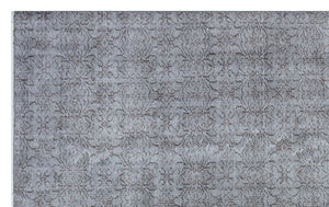 Gray Over Dyed Rug | Plain Rug | Turkish Rug | Hand Weaving Rug | Bedroom Rug | Wool Rug | Vintage Rug | Tumbled Rug | Naturel Rug | Boho Rug I 5'10'' x 9'4'' ft 177 x 285 cm