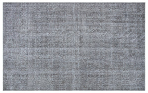 Gray Over Dyed Rug | Plain Rug | Turkish Rug | Hand Weaving Rug | Bedroom Rug | Wool Rug | Vintage Rug | Tumbled Rug | Naturel Rug | Boho Rug I 5'10'' x 9'4'' ft 177 x 285 cm