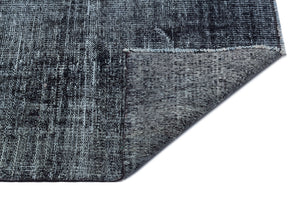 Gray Over Dyed Vintage Rug 6'2'' x 9'6'' ft 187 x 290 cm
