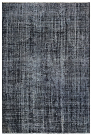 Gray Over Dyed Vintage Rug 5'10'' x 8'8'' ft 179 x 264 cm