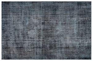 Gray Over Dyed Vintage Rug 5'10'' x 8'10'' ft 178 x 268 cm