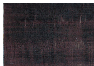 Black Over Dyed Vintage Rug 5'10'' x 8'5'' ft 177 x 256 cm