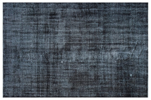 Black Over Dyed Vintage Rug 5'8'' x 8'8'' ft 173 x 264 cm