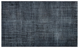 Gray Over Dyed Vintage Rug 5'11'' x 9'4'' ft 180 x 284 cm