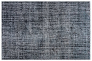 Gray Over Dyed Vintage Rug 5'9'' x 8'8'' ft 175 x 265 cm