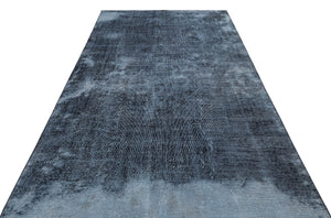 Gray Over Dyed Vintage Rug 5'11'' x 9'10'' ft 180 x 300 cm