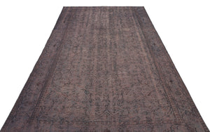 Gray Over Dyed Vintage Rug 6'0'' x 9'2'' ft 184 x 280 cm