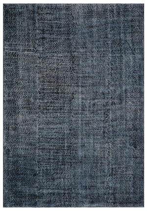 Gray Over Dyed Vintage Rug 7'0'' x 10'2'' ft 214 x 310 cm