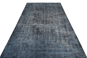 Gray Over Dyed Rug | Plain Rug | Turkish Rug | Hand Weaving Rug | Bedroom Rug | Wool Rug | Vintage Rug | Tumbled Rug | Naturel Rug | Boho Rug I 5'11'' x 9'9'' ft 180 x 297 cm