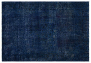 Turquoise Over Dyed Vintage XLarge Rug 6'9'' x 10'1'' ft 205 x 308 cm