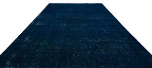 Turquoise Over Dyed Vintage XLarge Rug 9'7'' x 12'7'' ft 293 x 383 cm